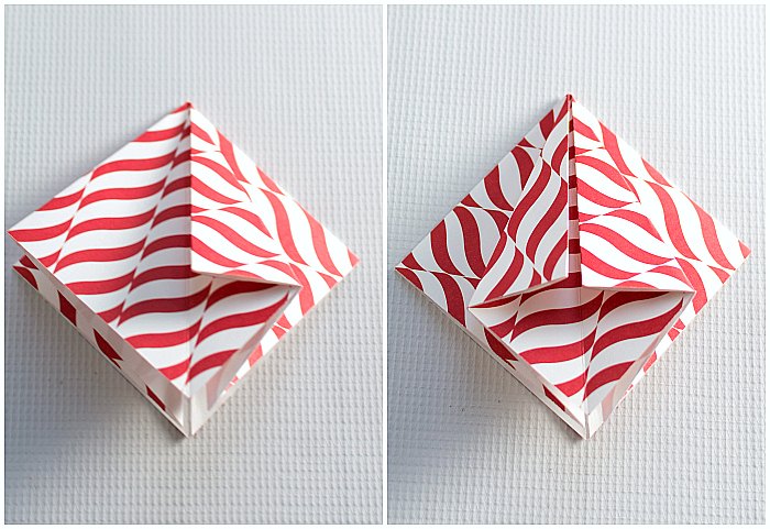 rbol de origami hecho a mano
