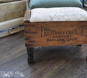 vintage crate diy footstool hdgiftchallenge, diy, painted furniture, repurposing upcycling