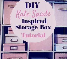 diy kate spade inspired storage boxes, craft rooms, crafts, diy, home decor, organizing, storage ideas