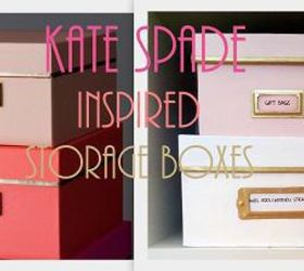 diy kate spade inspired storage boxes, craft rooms, crafts, diy, home decor, organizing, storage ideas
