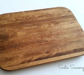 from cutting board to trendy tray, crafts, repurposing upcycling, seasonal holiday decor, thanksgiving decorations