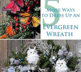 how can you dress up a basic evergreen wreath, christmas decorations, crafts, seasonal holiday decor, wreaths