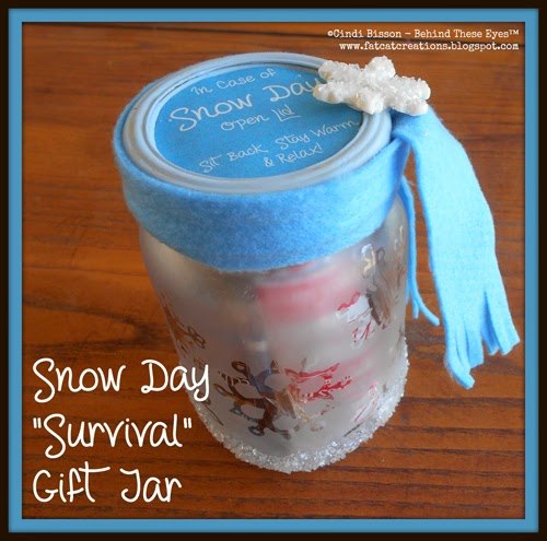 jarra de sobrevivncia do dia de neve