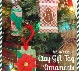 diy clay gift tag ornaments craft video, christmas decorations, crafts, seasonal holiday decor