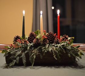 christmas yule log diy tutorial, christmas decorations, crafts