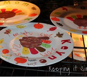 diy personalized thanksgiving dinner plates, crafts, how to, seasonal holiday decor, thanksgiving decorations