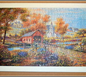 jigsaw puzzle as wall art, crafts, wall decor