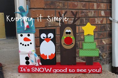 idea de decoracin navidea personajes navideos de madera 2x4 navidad