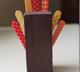 thanksgiving place settings 2x2 wood turkey and pumpkin, crafts, thanksgiving decorations