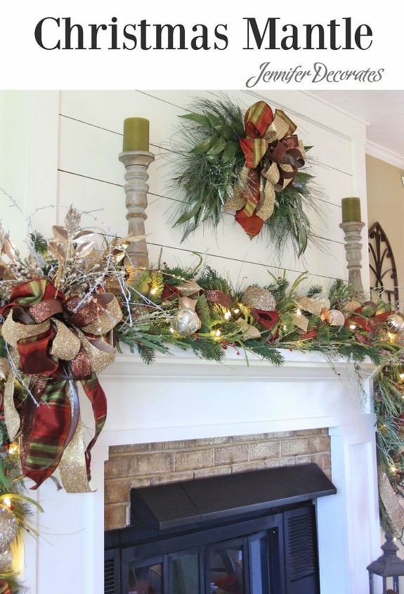 how to decorate your mantle for christmas, christmas decorations, fireplaces mantels, how to, seasonal holiday decor