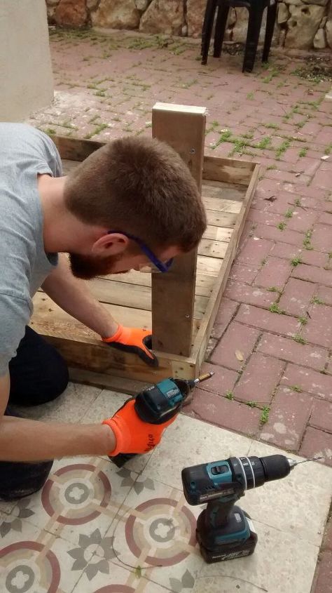 diy outdoor pallet table first woodworking attempt