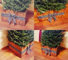 How to Make a DIY Christmas Tree Fence