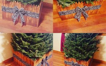 How to Make a DIY Christmas Tree Fence