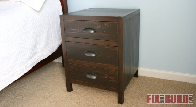 diy 3 drawer nightstand restoration hardware knockoff, diy, how to, storage ideas, woodworking projects