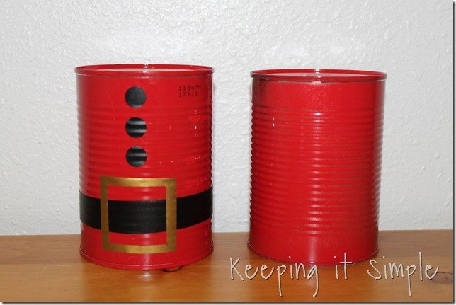 recycled food cans christmas bowling game, crafts, how to, repurposing upcycling
