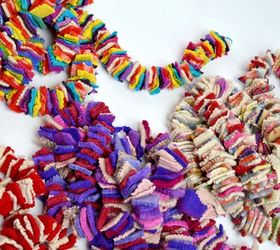 make a fabulous felt garland and decoration out of old sweaters, christmas decorations, crafts, repurposing upcycling, wreaths