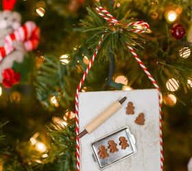 miniature gingerbread baking scene christmas ornament, christmas decorations, crafts, seasonal holiday decor