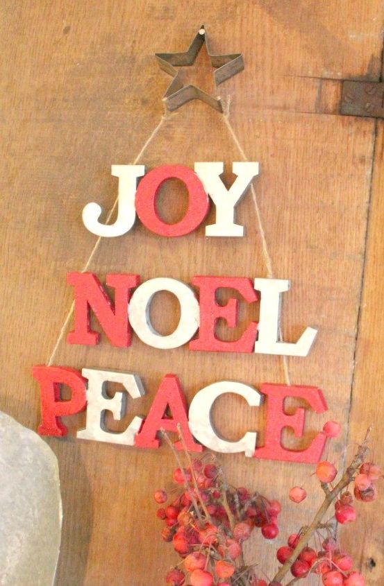 galvanized metal letter christmas tree, christmas decorations, crafts, seasonal holiday decor