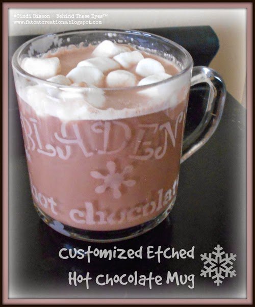 diy customized etched glass hot chocolate mug, crafts, how to