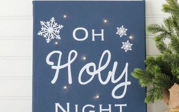 Oh Holy Night Twinkle Light Canvas