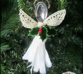 s 9 awesome christmas decorations you can make in an instant, crafts, Upcycle Plastic Spoons Into Angel Ornaments