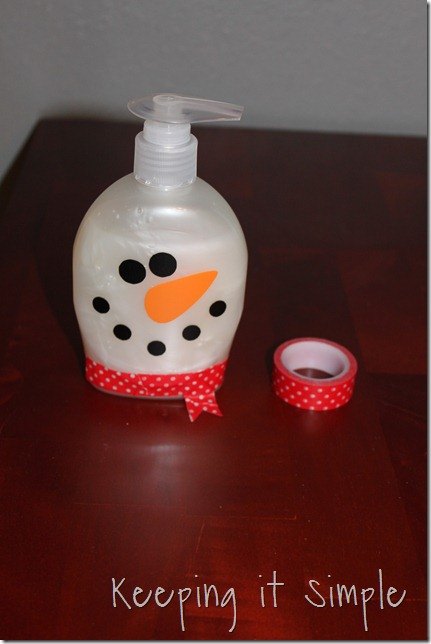 snowman soap perfect for teacher or neighbor gift, crafts