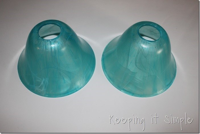 turquoise pendants light how to dye light shades, home improvement, how to, kitchen design, lighting, painting