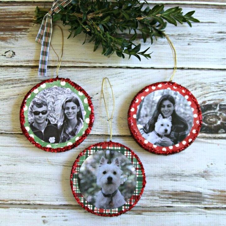 s 26 ridiculously cute ornaments you need this year, crafts, Mod Podge Pictures