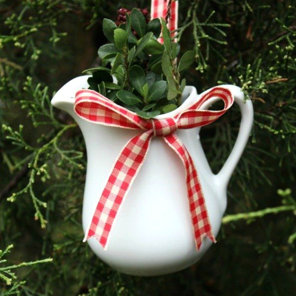 s 26 ridiculously cute ornaments you need this year, crafts, Milk Jug Greenery