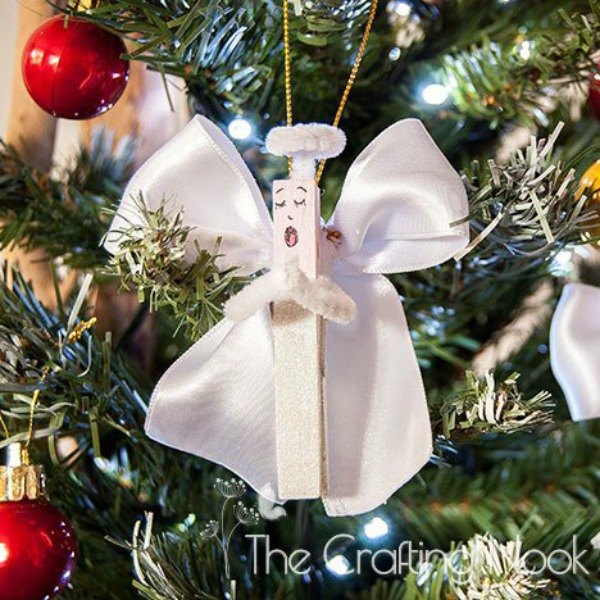 s 26 ridiculously cute ornaments you need this year, crafts, Clothespin Angels