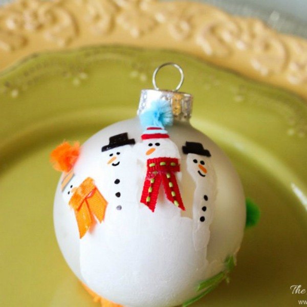 s 26 ridiculously cute ornaments you need this year, crafts, Handprint Snowmen