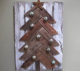  Árvore de Natal de madeira de paletes faça você mesmo
