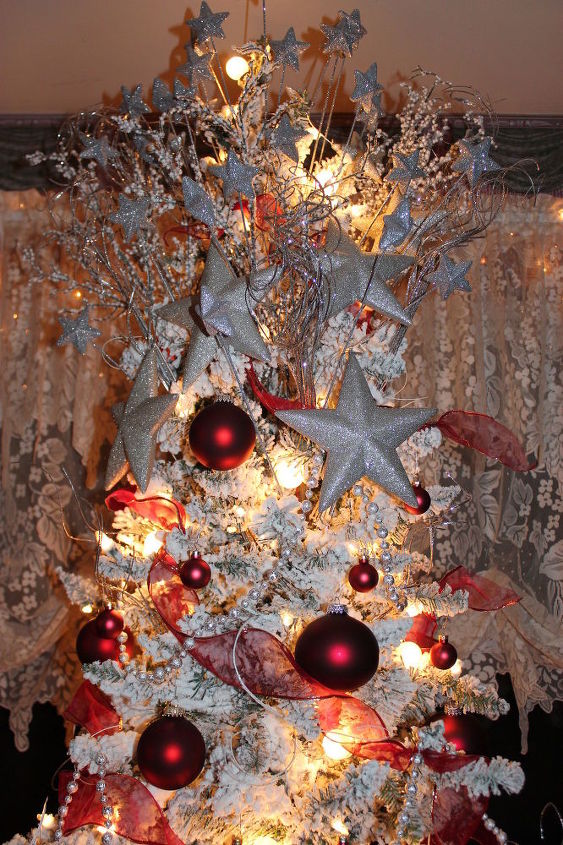 how i wrap my tree in ribbons, christmas decorations, crafts, seasonal holiday decor, I love using gossamer ribbons