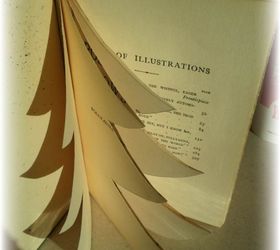 tiny space upcycled book christmas tree diy, christmas decorations, crafts, repurposing upcycling