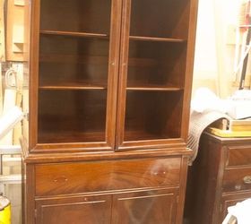 china cabinet makeover from traditional to farmhouse, kitchen cabinets, kitchen design, painted furniture