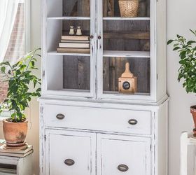china cabinet makeover from traditional to farmhouse, kitchen cabinets, kitchen design, painted furniture