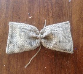 burlap bow garland somewhat cheater method, crafts