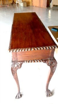Easy Project Chalk Painted Sofa Entry Table Hometalk
