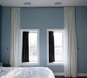 let s make a giant floor to ceiling curtain, diy, home decor, wall decor, window treatments