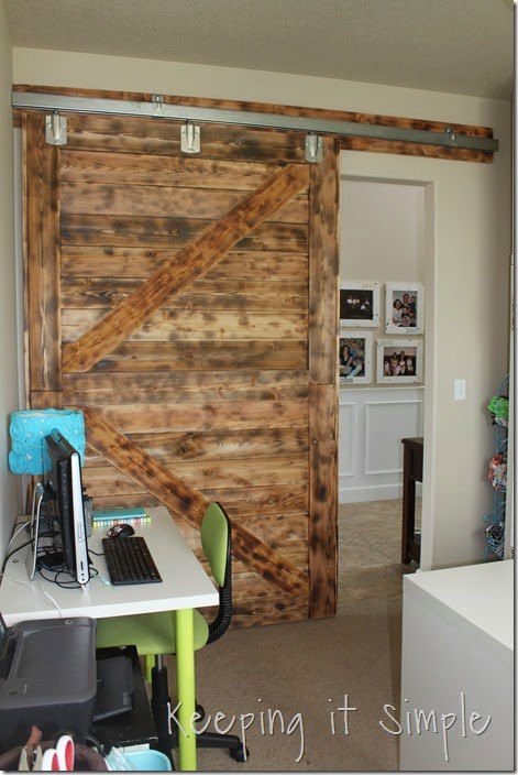diy large barn door perfect for large openings diy, diy, doors, home office, repurposing upcycling, rustic furniture