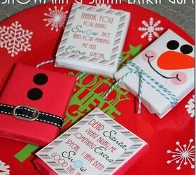  Presente para o professor ou Papai Noel - Goma de mascar Papai Noel e Boneco de Neve #DIYGIfts