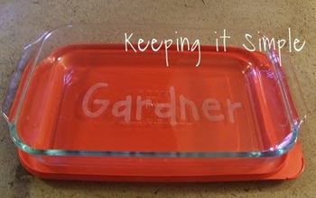 Great Wedding or Christmas Gift- Etched Casserole Dish #DIYGifts