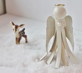 toilet paper tube angel, christmas decorations, crafts