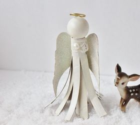 toilet paper tube angel, christmas decorations, crafts