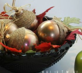 s 23 breathtaking ways to dress up a plain plastic or glass ornament, crafts, Turn a few into golden acorns