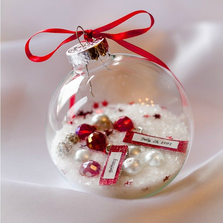 23 Breathtaking Ways to Dress up A Plain Plastic (or Glass) ornament