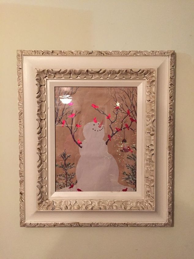 Picture Frame And Paper Bag Hometalk