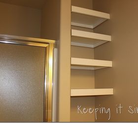 diy shelves for a small bathroom diy buildit, bathroom ideas, diy, shelving ideas, storage ideas