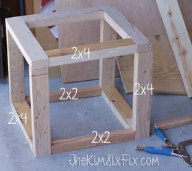 weathered scrap wood crate christmas tree stand, christmas decorations, diy, seasonal holiday decor, woodworking projects
