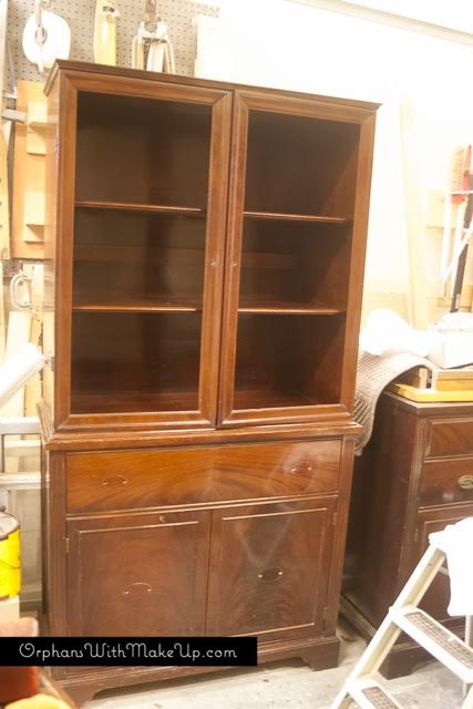 rustic farmhouse china cabinet